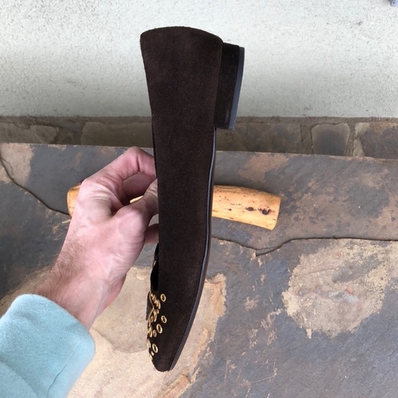 Prada Suede Grommet Flats - Picture 4 of 7